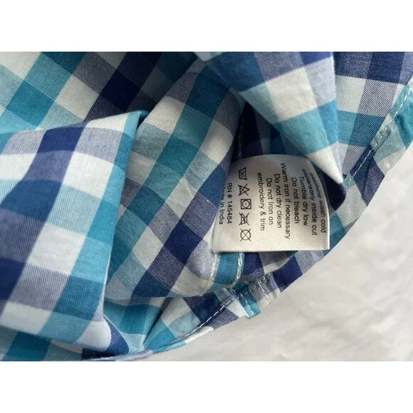 Lucky Luciano Button Up Shirt Mens XL Checkered Long Sleeve New With Tag